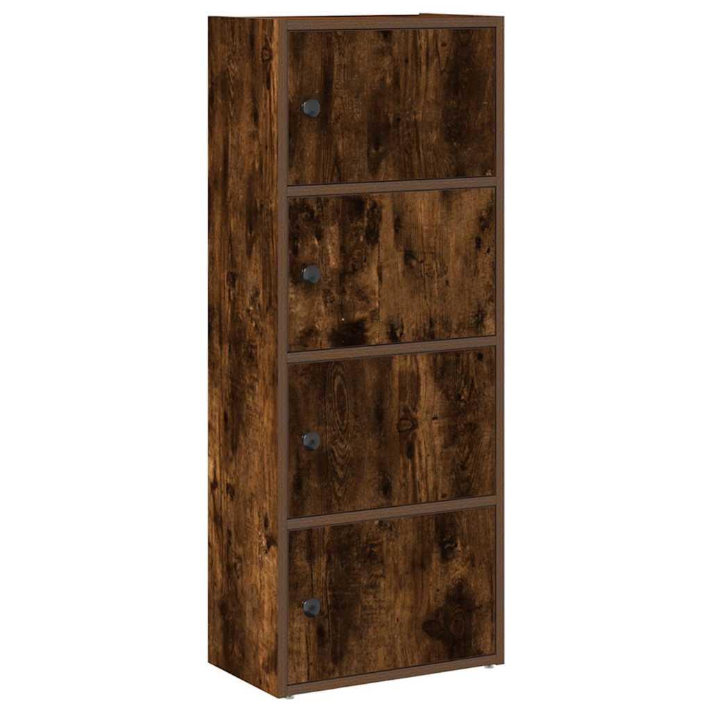 Bokhylle røkt eik 40x24x102 cm konstruert tre vidaXL