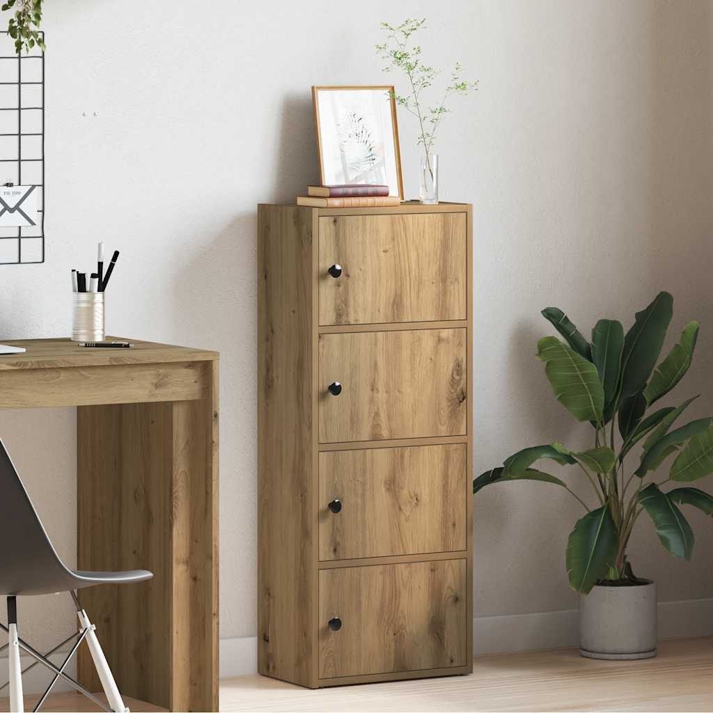 Bokhylle artisan eik 40x24x102 cm konstruert tre vidaXL