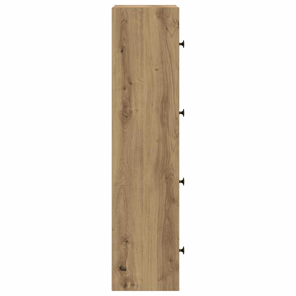 Bokhylle artisan eik 40x24x102 cm konstruert tre vidaXL