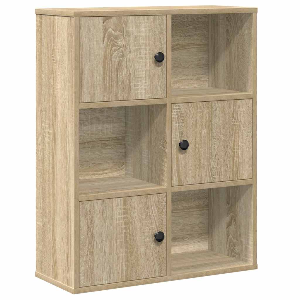 Bokhylle sonoma eik 60x24x76,5 cm konstruert tre