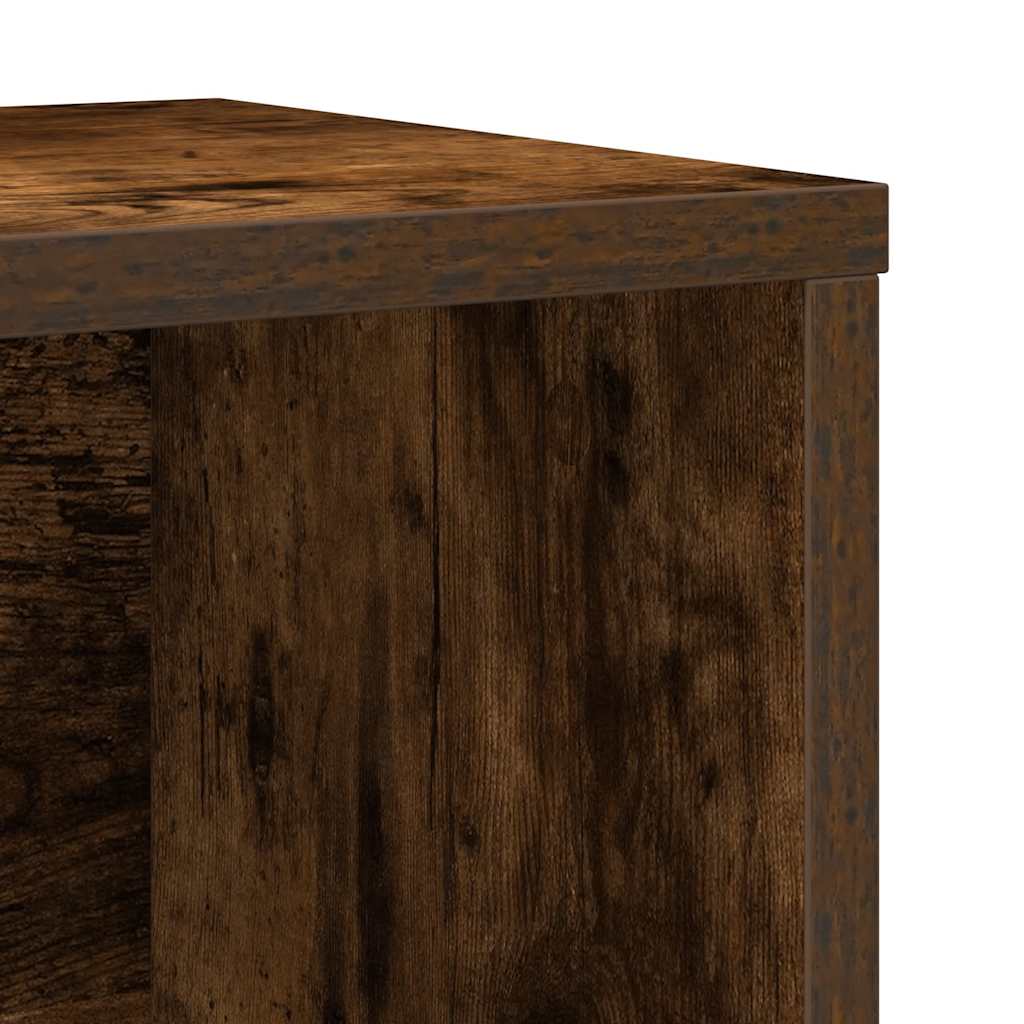 Bokhylle røkt eik 60x24x76,5 cm konstruert tre