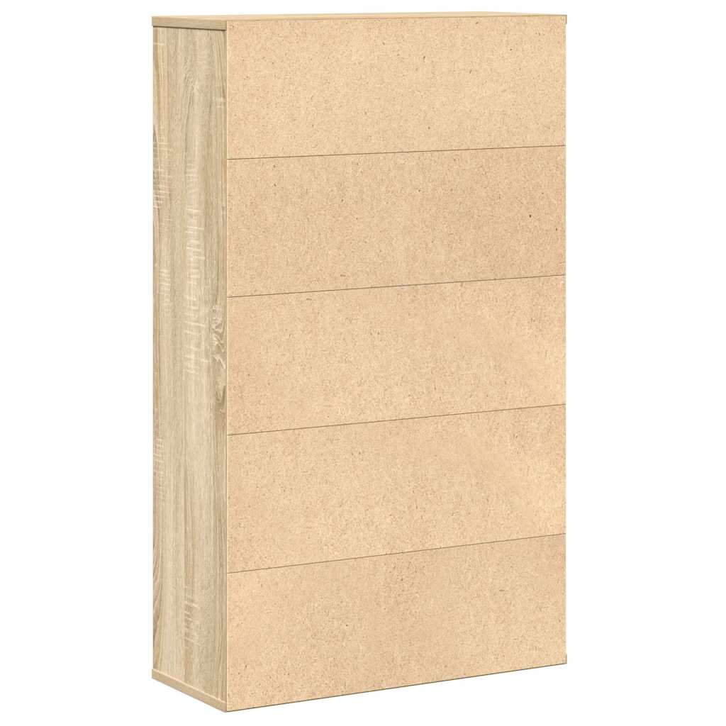 Bokhylle sonoma eik 60x24x101,5 cm konstruert tre
