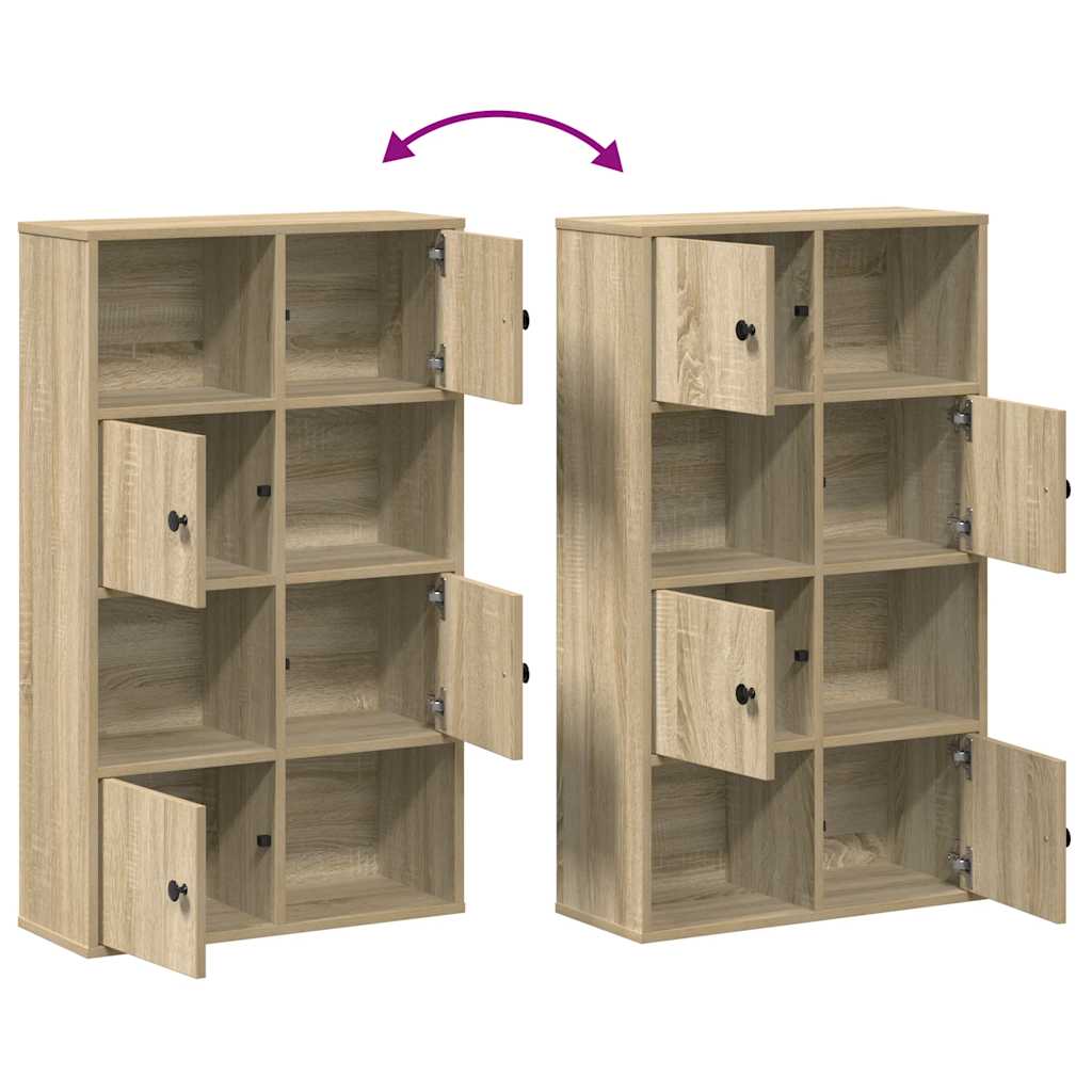 Bokhylle sonoma eik 60x24x101,5 cm konstruert tre
