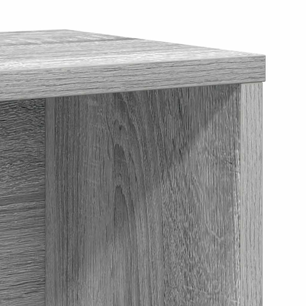 Bokhylle grå sonoma 60x24x101,5 cm konstruert tre