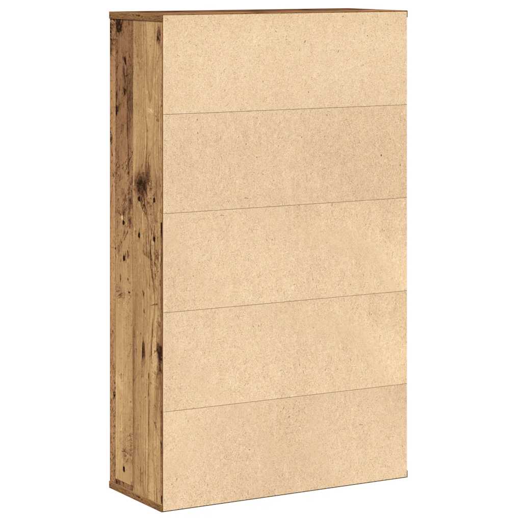 Bokhylle gammelt tre 60x24x101,5 cm konstruert tre