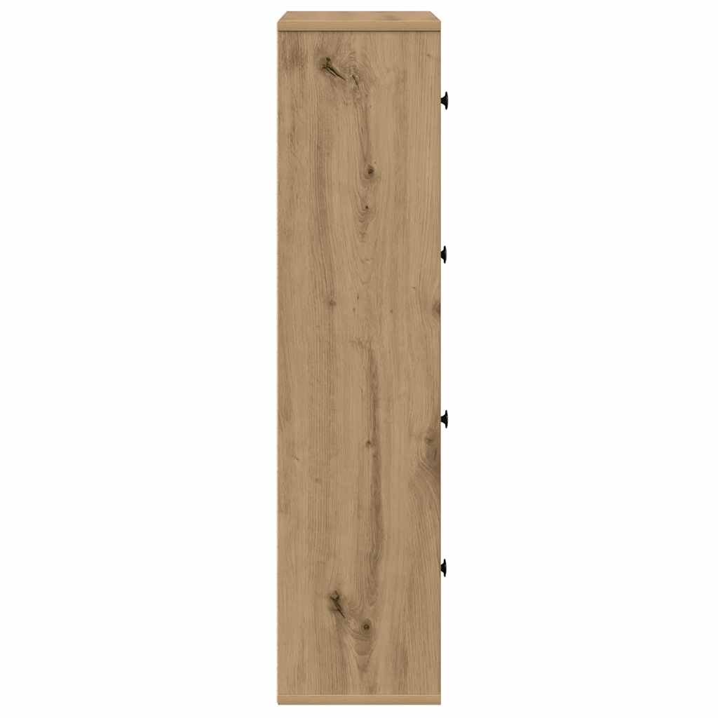 Bokhylle artisan eik 60x24x101,5 cm konstruert tre
