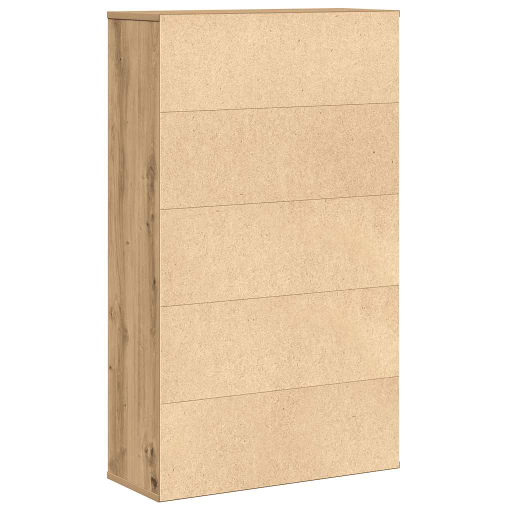 Bokhylle artisan eik 60x24x101,5 cm konstruert tre