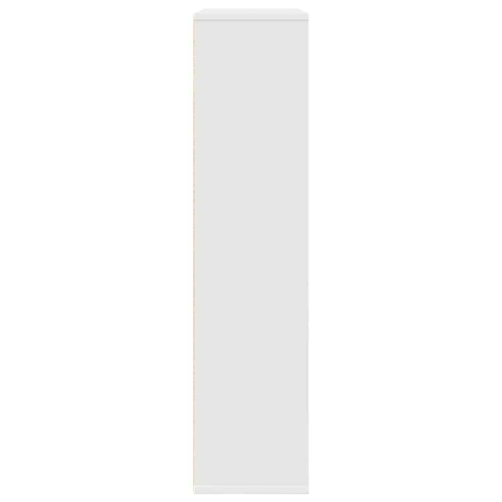 Bokhylle hvit 89x24x101,5 cm konstruert tre
