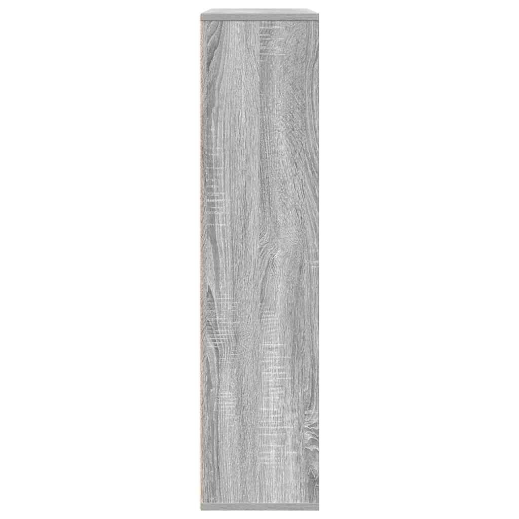 Bokhylle grå sonoma 89x24x101,5 cm konstruert tre