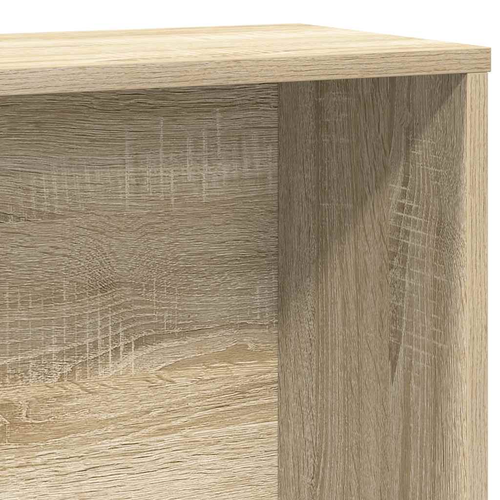 Bokhylle sonoma eik 60x24x120 cm konstruert tre vidaXL