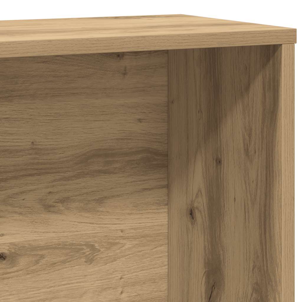 Bokhylle artisan eik 60x24x120 cm konstruert tre