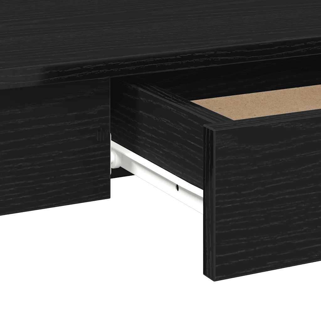 Skrivebord svart 100x45x75 cm konstruert tre