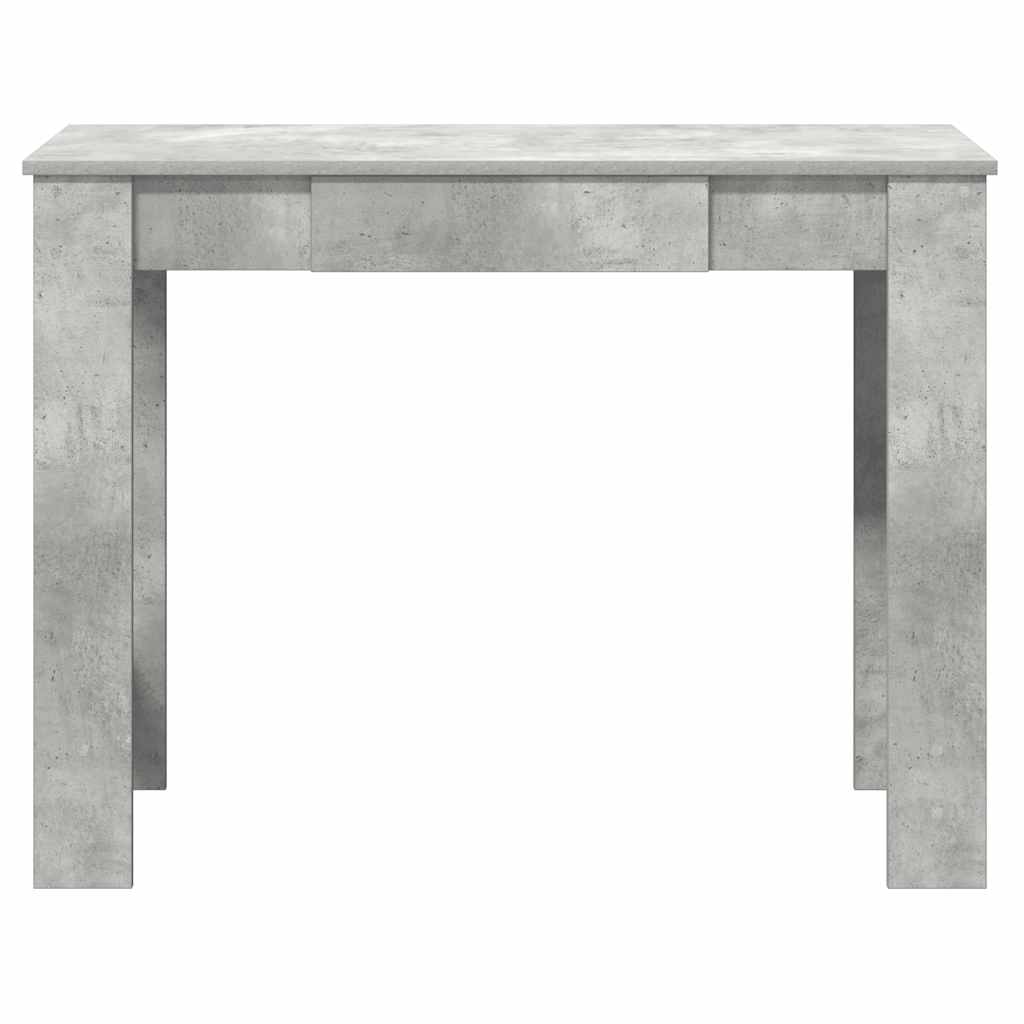 Skrivebord betonggrå 100x45x75 cm konstruert tre
