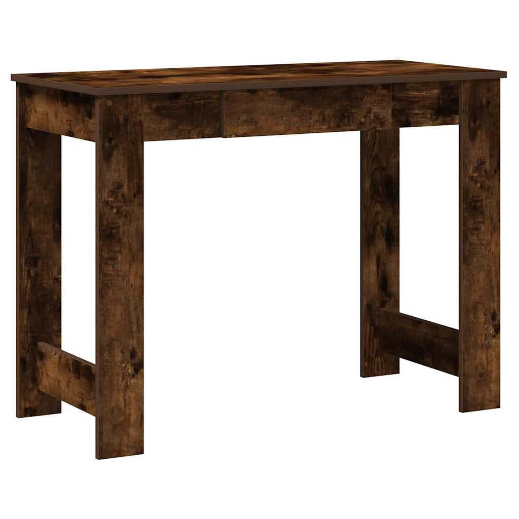 Skrivebord røkt eik 100x45x75 cm konstruert tre