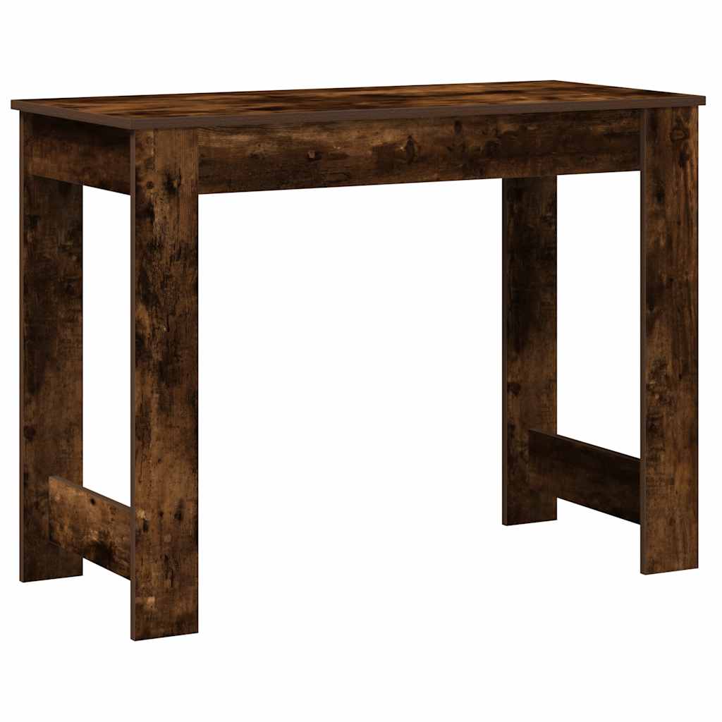 Skrivebord røkt eik 100x45x75 cm konstruert tre