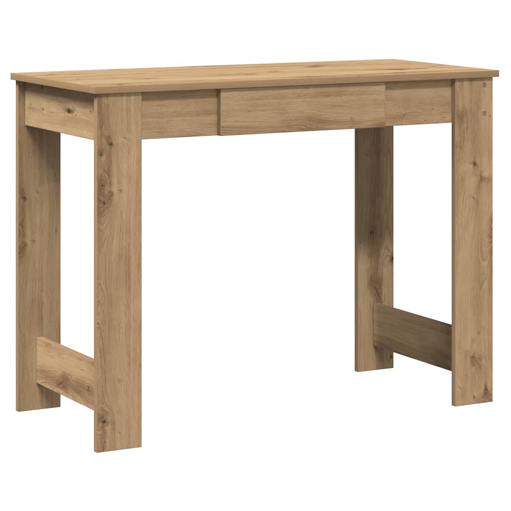 Skrivebord artisan eik 100x45x75 cm konstruert tre vidaXL