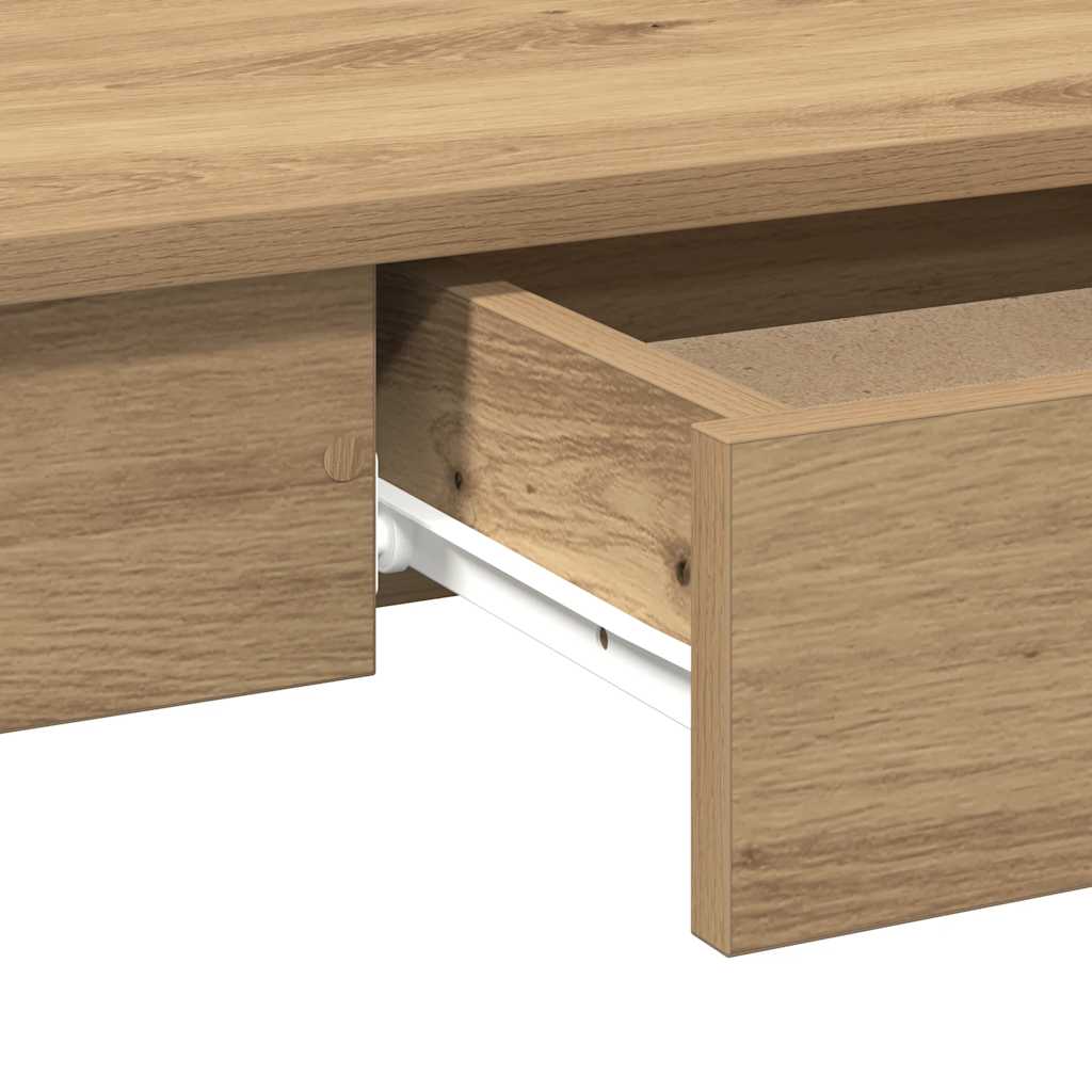 Skrivebord artisan eik 100x45x75 cm konstruert tre vidaXL