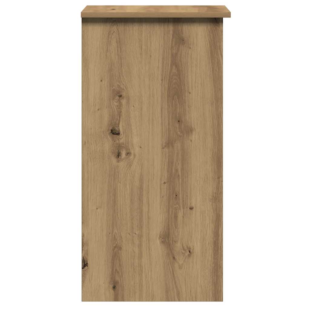 Skrivebord med hyller artisan eik 84x40x78 cm konstruert tre