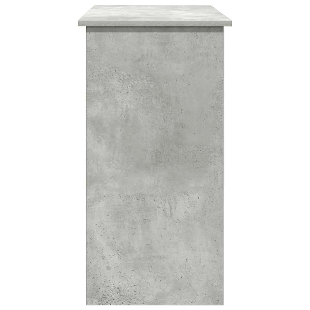 Skrivebord betonggrå 80x40x75 cm sponplate