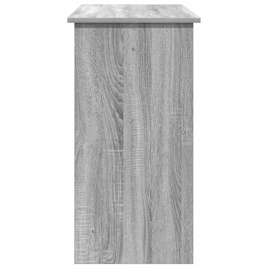 Skrivebord grå sonoma 80x40x75 cm konstruert tre
