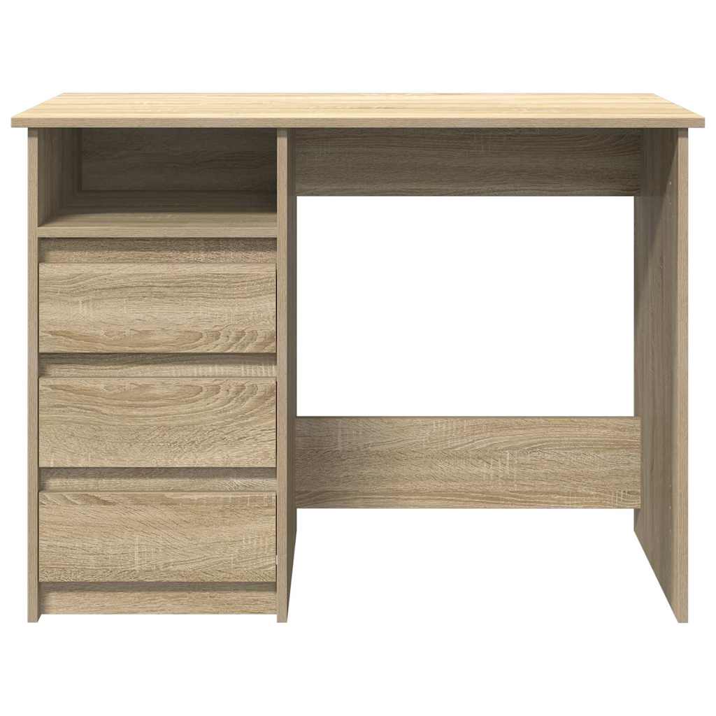 Skrivebord sonoma eik 102x50x75 cm konstruert tre
