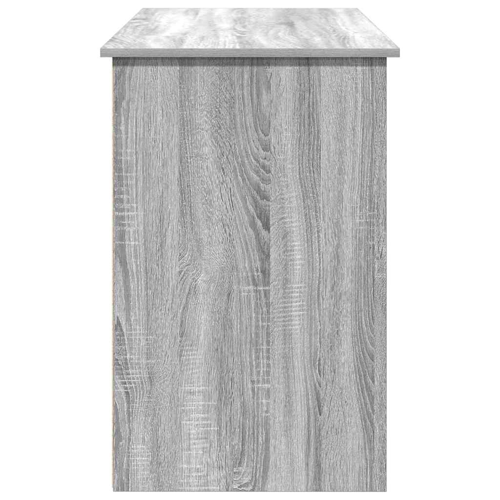 Skrivebord grå sonoma 102x50x75 cm konstruert tre