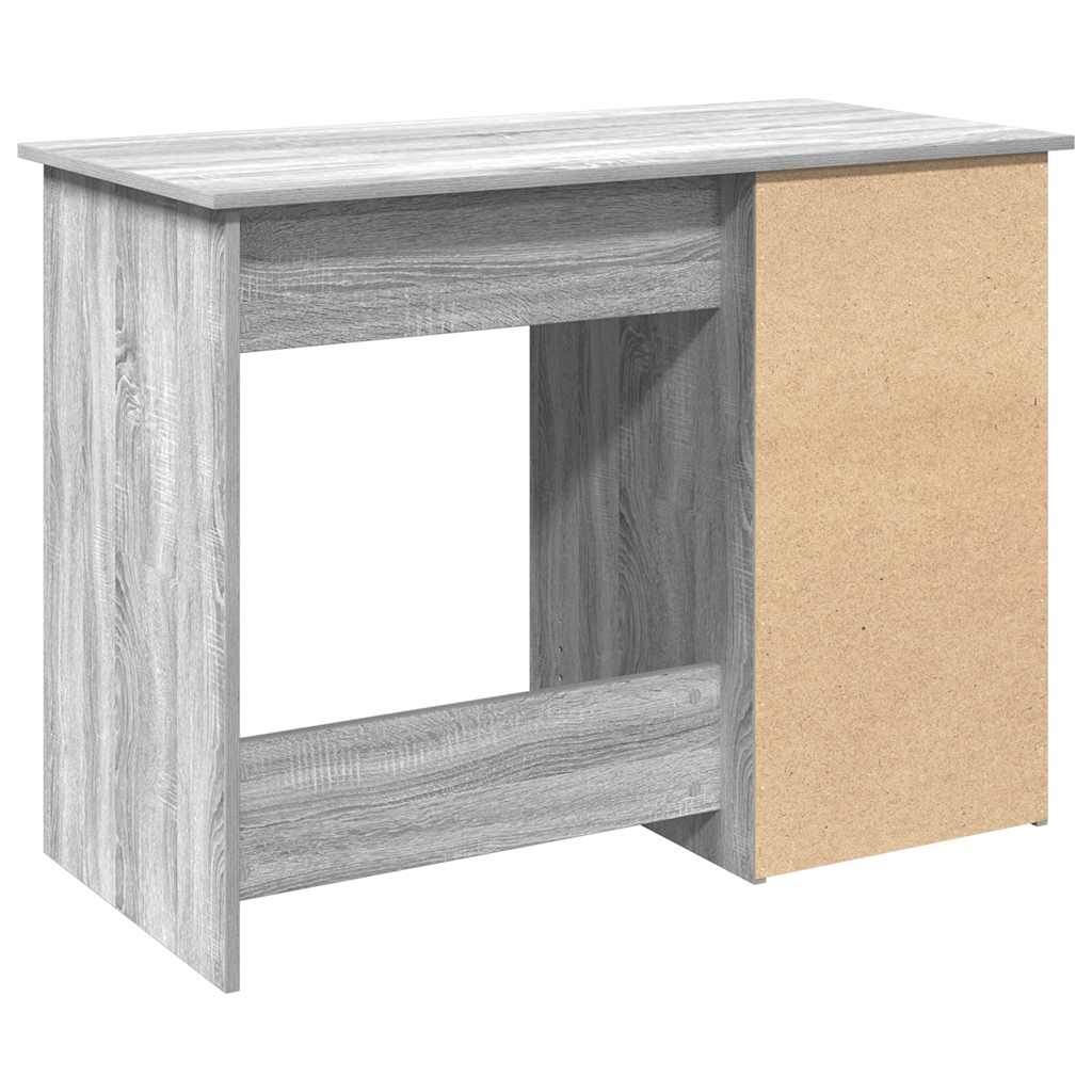 Skrivebord grå sonoma 102x50x75 cm konstruert tre