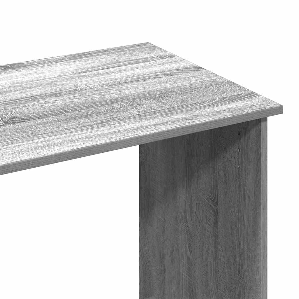 Skrivebord grå sonoma 102x50x75 cm konstruert tre