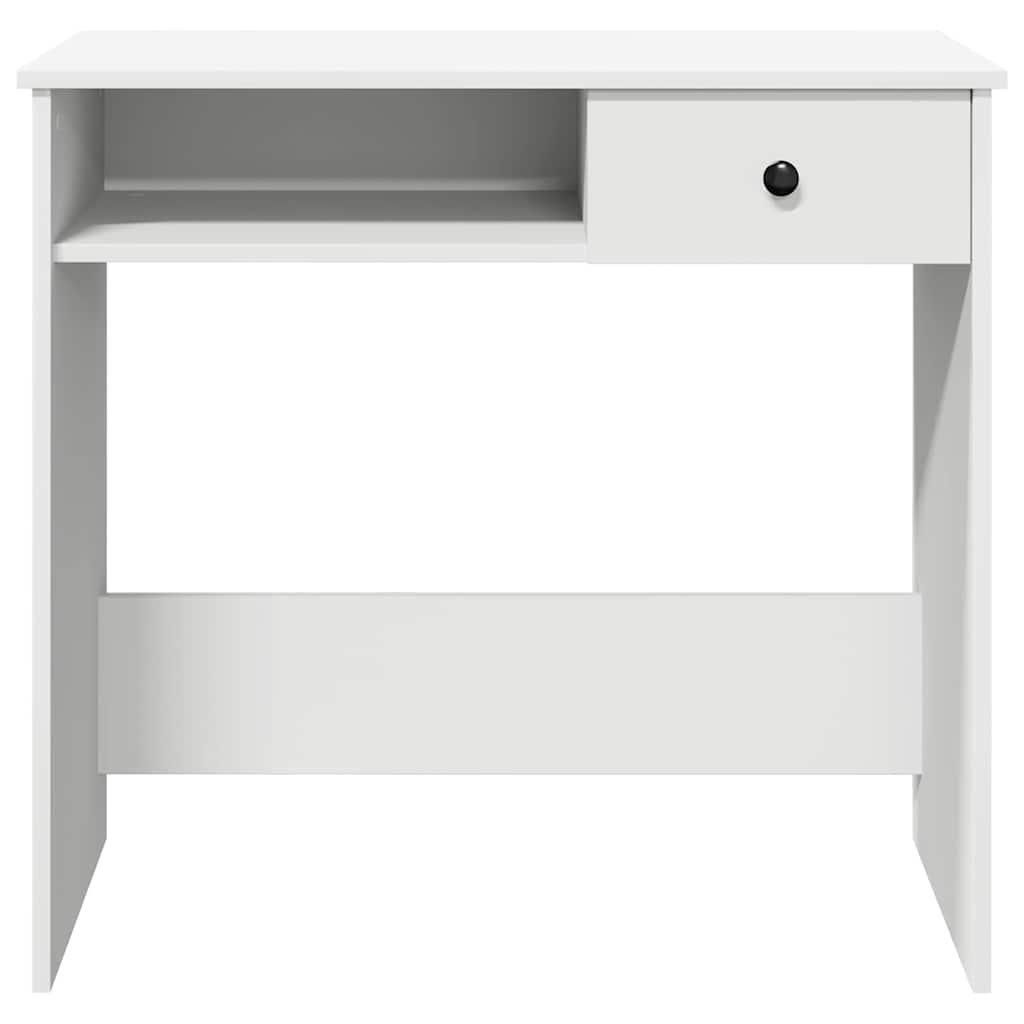 Skrivebord hvit 80x40x75 cm sponplate