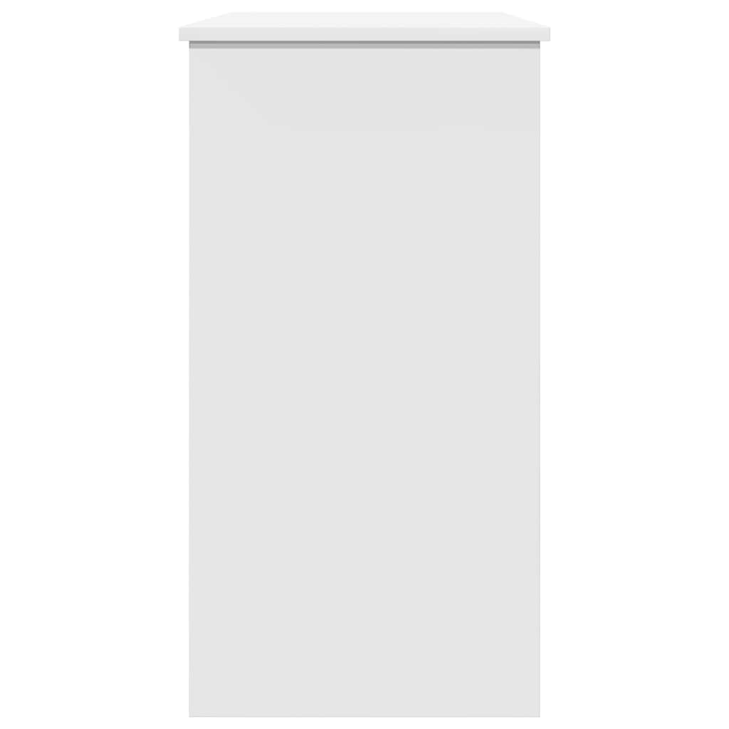 Skrivebord hvit 80x40x75 cm sponplate
