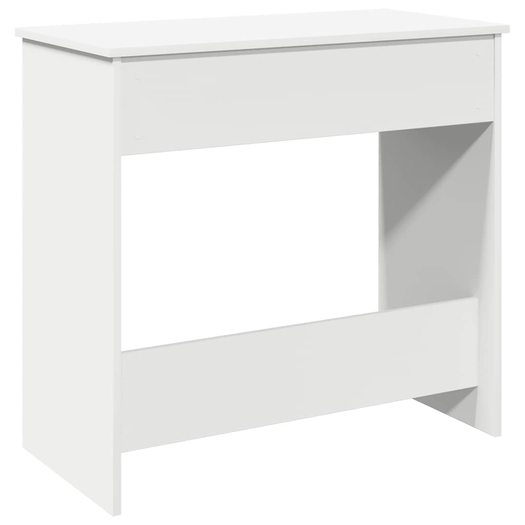 Skrivebord hvit 80x40x75 cm sponplate