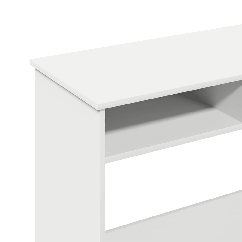 Skrivebord hvit 80x40x75 cm sponplate