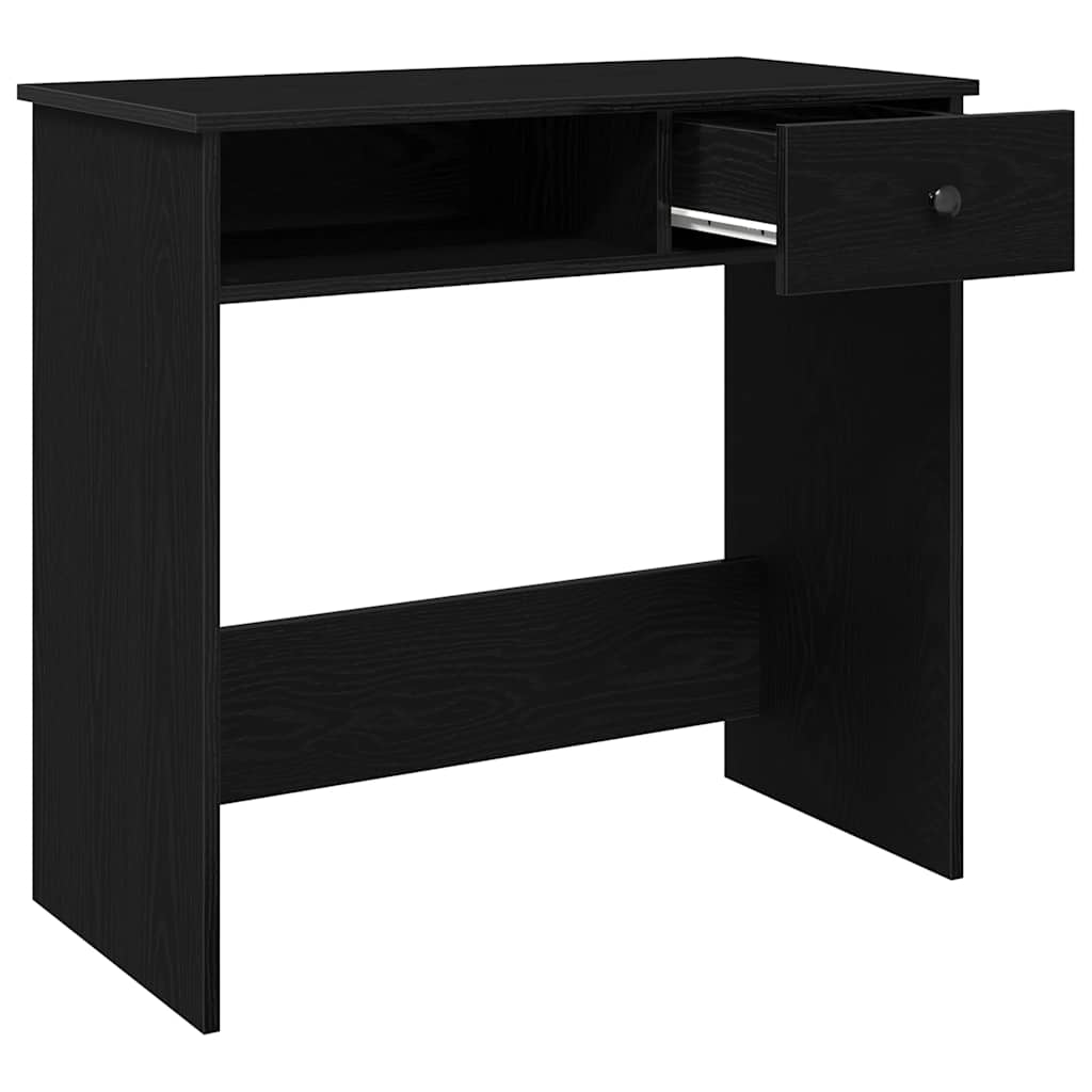 Skrivebord svart 80x40x75 cm sponplate