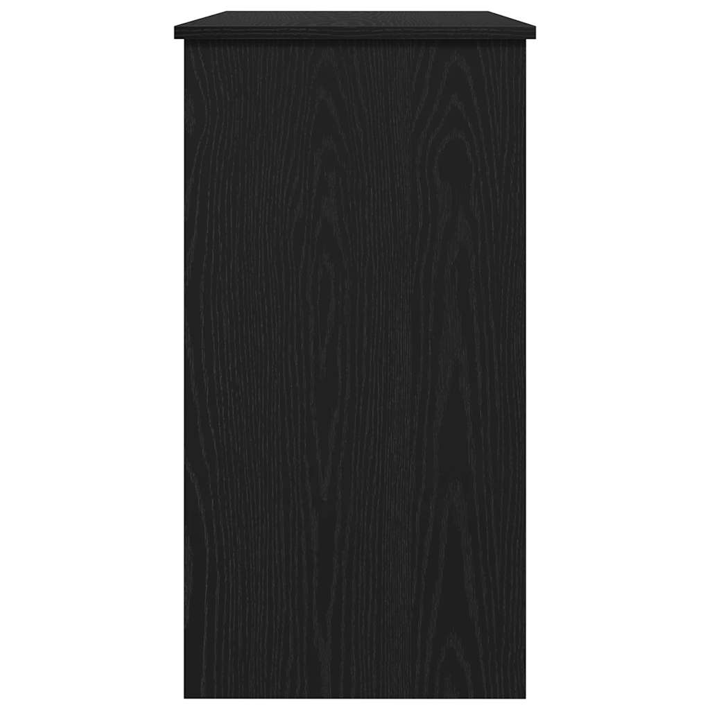 Skrivebord svart 80x40x75 cm sponplate