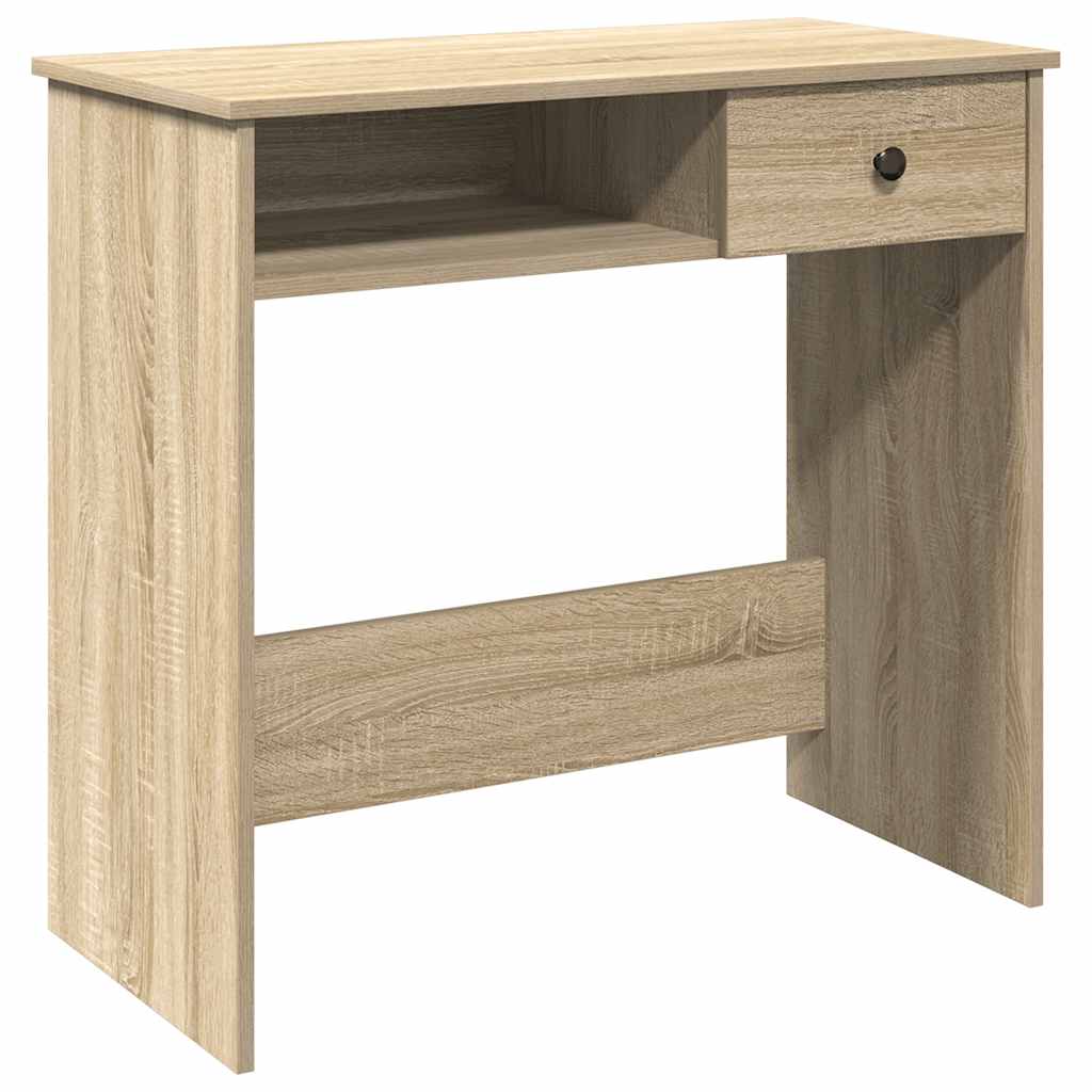 Skrivebord sonoma eik 80x40x75 cm sponplate