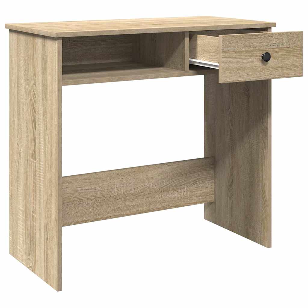 Skrivebord sonoma eik 80x40x75 cm sponplate