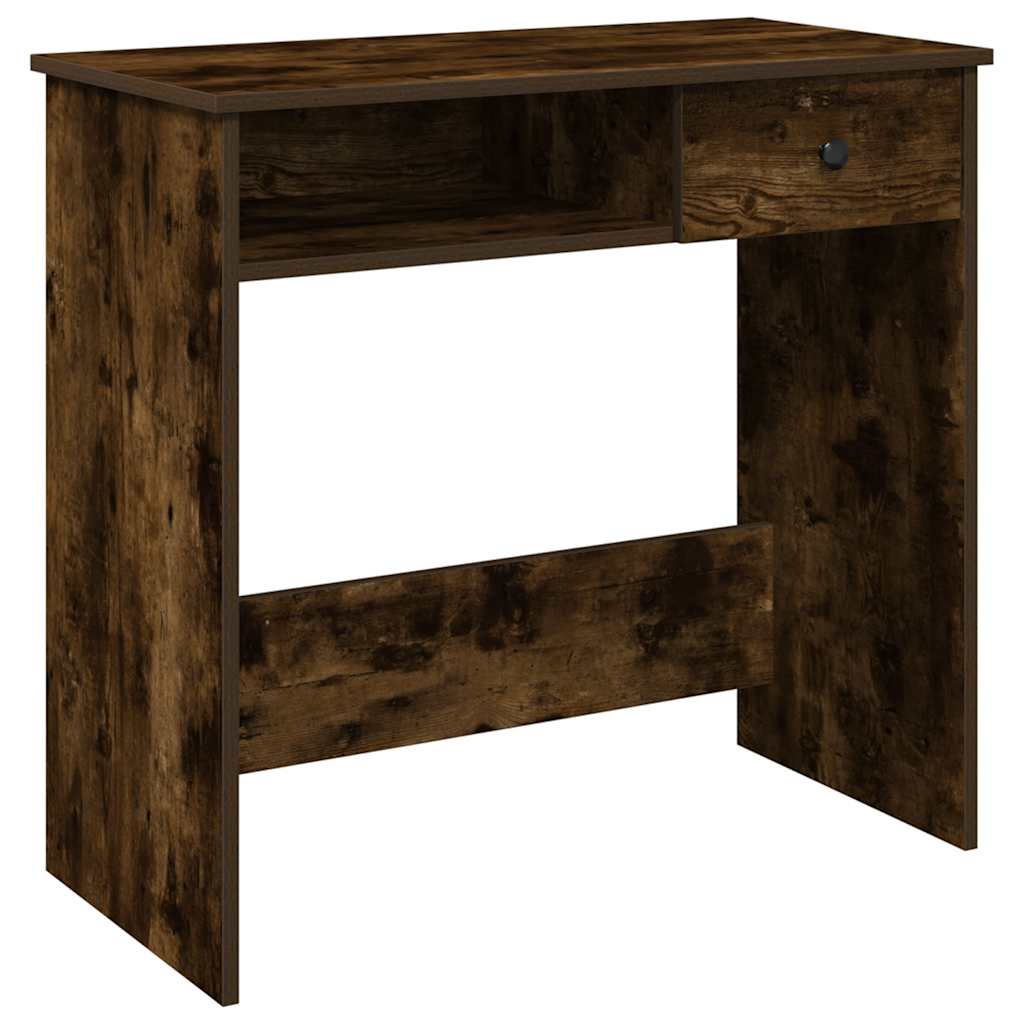 Skrivebord røkt eik 80x40x75 cm konstruert tre