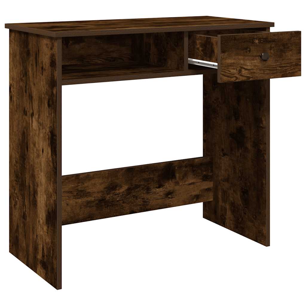 Skrivebord røkt eik 80x40x75 cm konstruert tre
