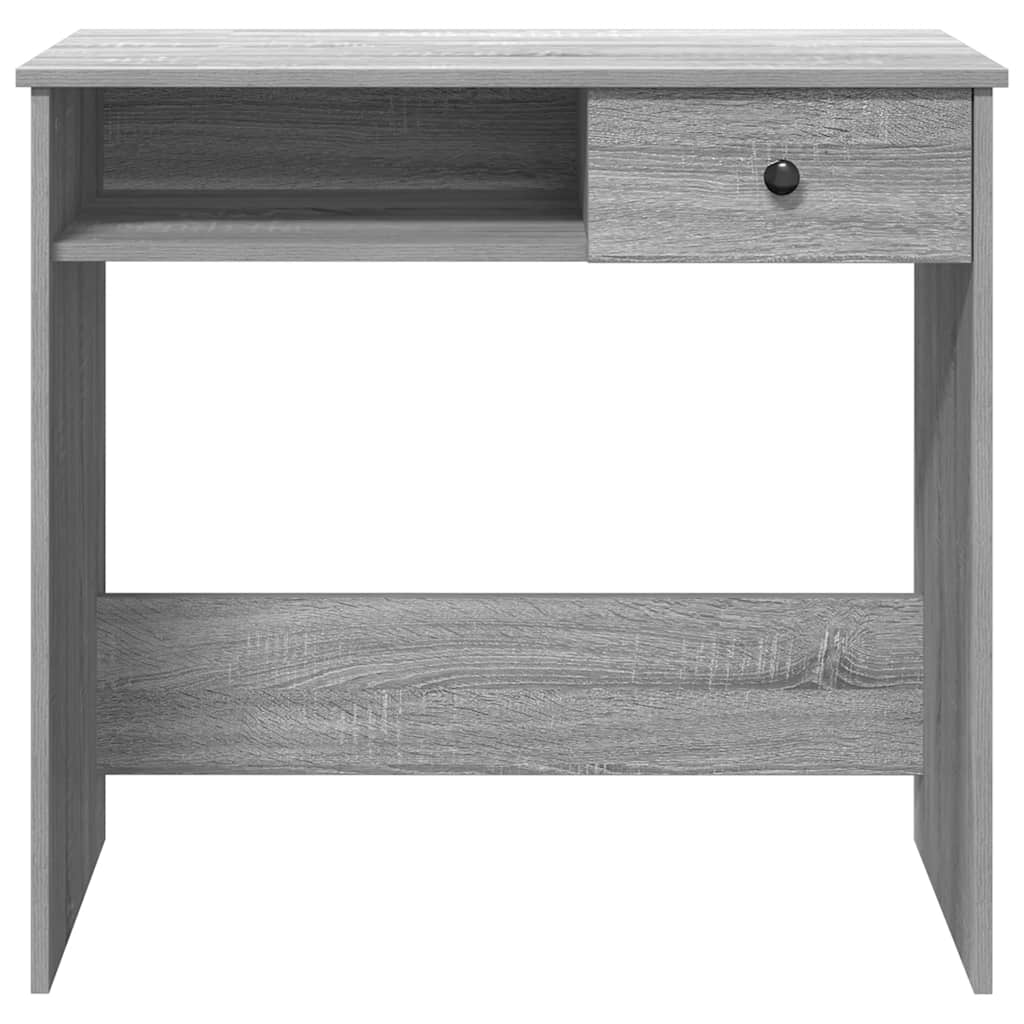 Skrivebord grå sonoma 80x40x75 cm konstruert tre