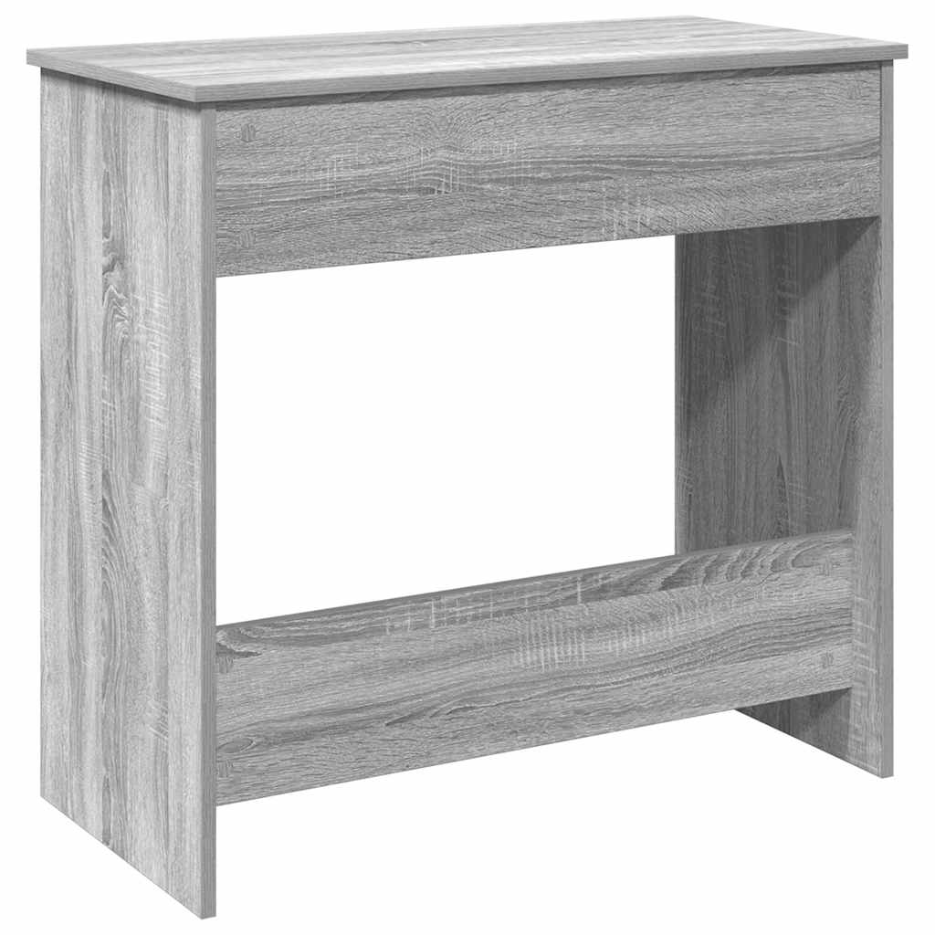 Skrivebord grå sonoma 80x40x75 cm konstruert tre