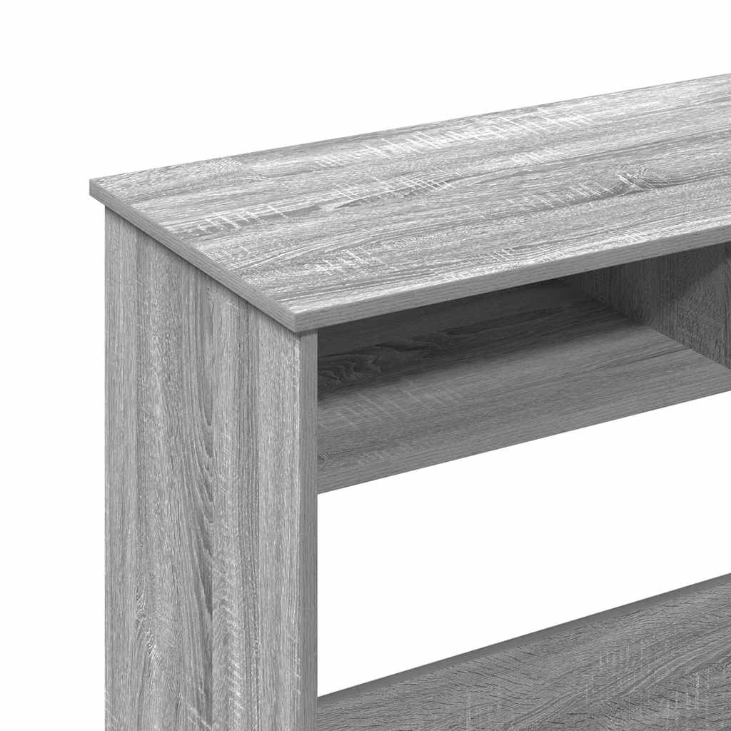 Skrivebord grå sonoma 80x40x75 cm konstruert tre