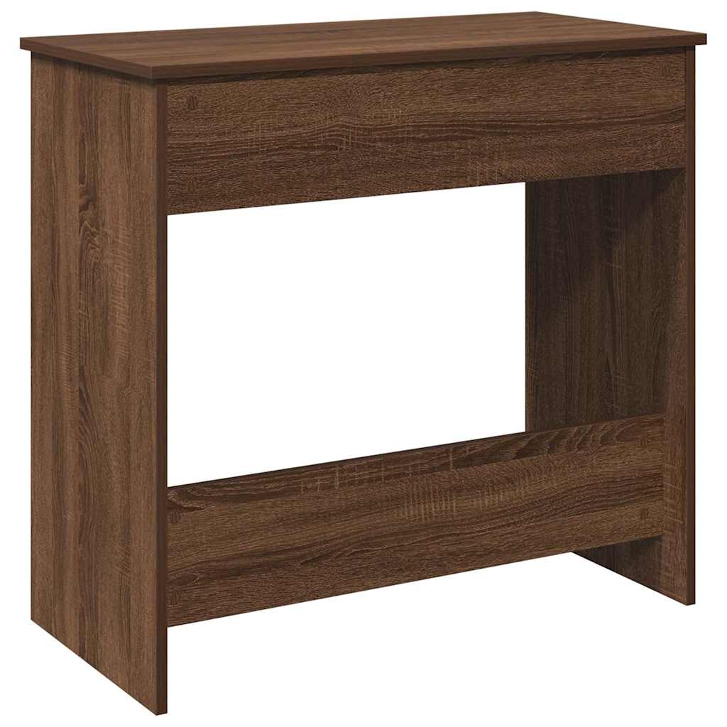 Skrivebord brun eik 80x40x75 cm konstruert tre