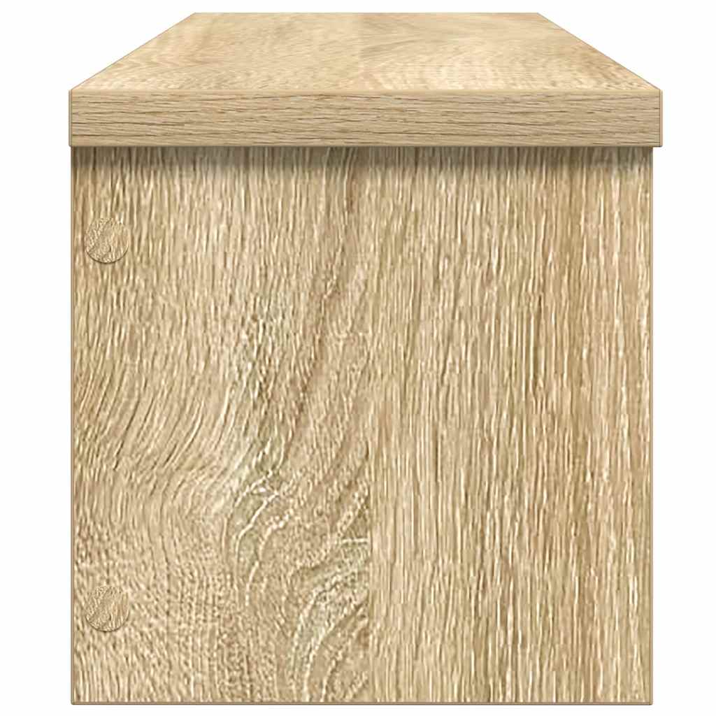 Kjøkkenstativ stablebare sonoma eik 50x15x16 cm konstruert tre