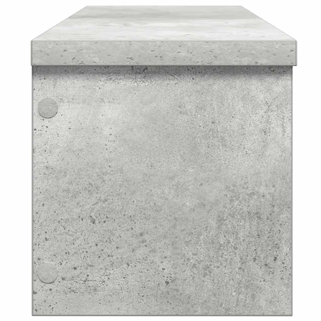 Kjøkkenstativ stablebare betonggrå 50x15x16 cm konstruert tre