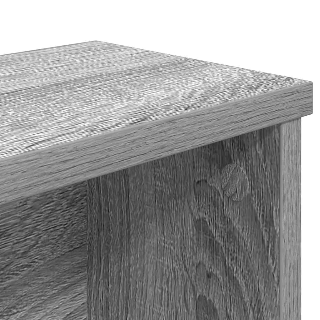 Kjøkkenstativer stablebare 2 stk grå sonoma 50x15x16 cm