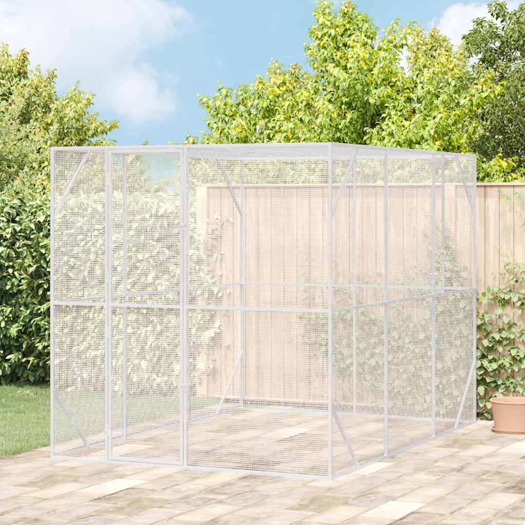 Fuglebur Antrasitt 210 x 304 x 213 cm Galvanisert Stål vidaXL