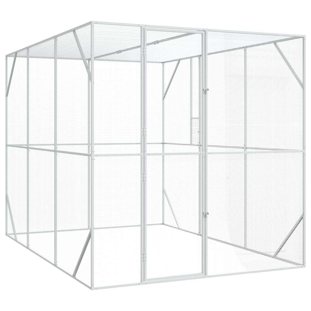 Fuglebur Antrasitt 210 x 304 x 213 cm Galvanisert Stål vidaXL