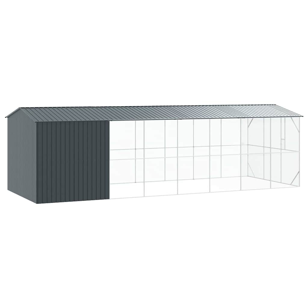 Fuglebur Antrasitt 860 x 310 x 247 cm Galvanisert Stål vidaXL