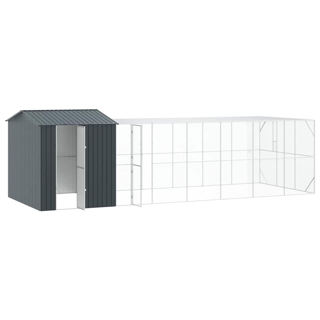 Fuglebur Antrasitt 845 x 304 x 247 cm Galvanisert Stål vidaXL