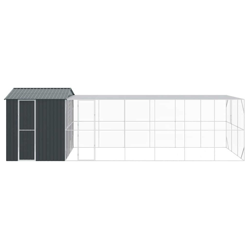 Fuglebur Antrasitt 845 x 304 x 247 cm Galvanisert Stål vidaXL